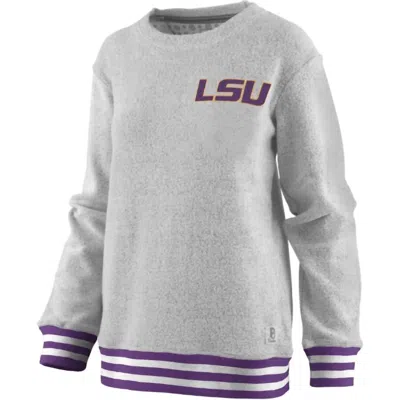 Pressbox Women's Lsu Santa Rosa Top In Grey In Gray