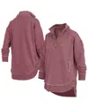 Pressbox Women's Maroon Arizona State Sun Devils Northfork Sojourn Poncho Quarter-zip Sweatshirt In Burgundy