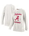PRESSBOX WOMEN'S OATMEAL ALABAMA CRIMSON TIDE PLUS SIZE COMFY CAIRO TERRY PULLOVER SWEATSHIRT