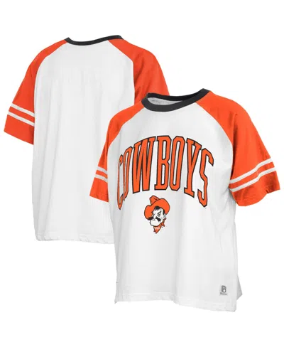 Pressbox Women's Oklahoma State Cowboys Sky Oversized Colorblock T-shirt In Orange
