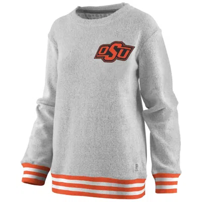 Pressbox Women's Oklahoma State University Santa Rosa Top In Grey In Gray