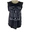 Pressbox Women's Vanderbilt University Ruffy Tank In Black In Black