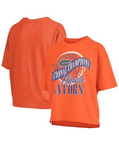 Pressbox Women's Orange Florida Gators 2025 Ncaa Men's Basketball National Champions World Ball Motley Crew O