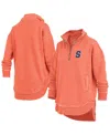 Pressbox Women's Orange Syracuse Orange Northfork Sojourn Poncho Quarter-zip Sweatshirt In Orange
