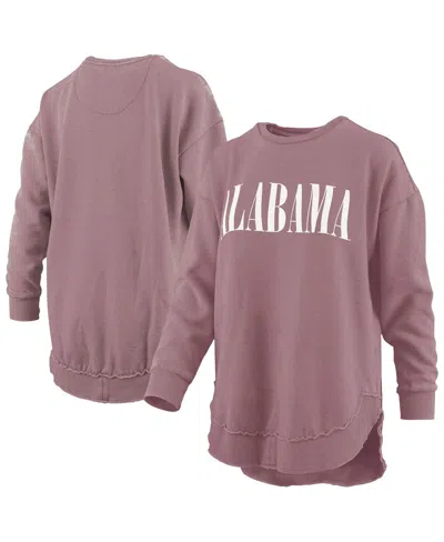 Pressbox Pink Alabama Crimson Tide Poncho Fleece Pullover Sweatshirt