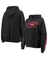 Pressbox Women's  Black Alabama Crimson Tide Rock N Roll Super Oversized Pullover Hoodie In Black
