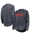 Pressbox Black Nebraska Huskers Vintage Wash Pullover Sweatshirt In Black