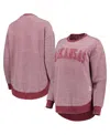 Pressbox Cardinal Arkansas Razorbacks Ponchoville Pullover Sweatshirt In Cardinal