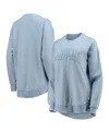 Pressbox Women's  Carolina Blue North Carolina Tar Heels Ponchoville Pullover Sweatshirt In Carolina Blue