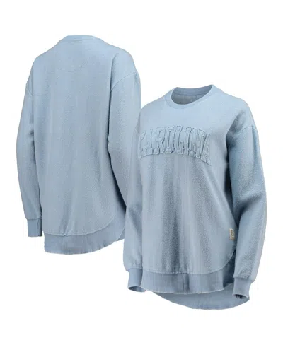 Pressbox Women's  Carolina Blue North Carolina Tar Heels Ponchoville Pullover Sweatshirt