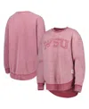 Pressbox Crimson Washington State Cougars Ponchoville Pullover Sweatshirt In Crimson
