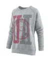 Pressbox Women's  Heather Gray Arkansas Razorbacks Knobi Raglan Pullover Sweatshirt In Heather Gray