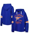 Pressbox Women's  Royal Distressed Florida Gators Super Pennant Pullover Hoodie In Royal