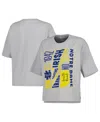 Pressbox Women's  Silver Notre Dame Fighting Irish Rock & Roll School Of Rock T-shirt In Silver