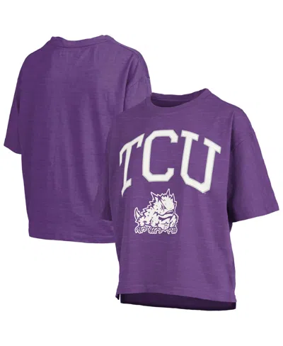 Pressbox Women's Purple Tcu Horned Frogs Nelson T-shirt