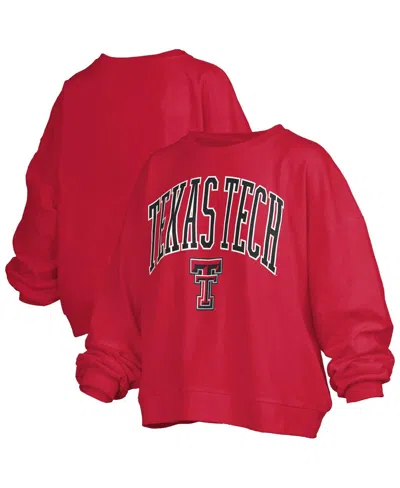 Pressbox Women's Red Texas Tech Red Raiders Janise Fleece Sweatshirt