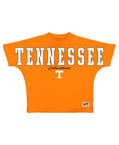 Pressbox Women's Tennessee Orange Tennessee Volunteers Flannigan Oversized T-shirt In Multi