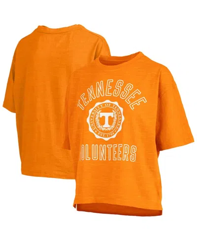 Pressbox Women's Tennessee Orange Tennessee Volunteers Motley Crew Bishop Waist Length Oversized Slub T-shirt