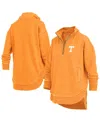 Pressbox Tennessee Orange Tennessee Volunteers Northfork Sojourn Poncho Quarter-zip Sweatshirt In Orange