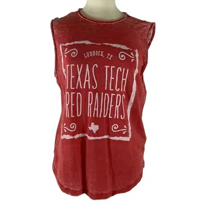 Pressbox Women's Texas Tech University Ruffy Tank In Red