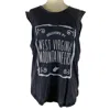 PRESSBOX WOMEN'S WEST VIRGINIA UNIVERSITY RUFFY TANK IN BLACK