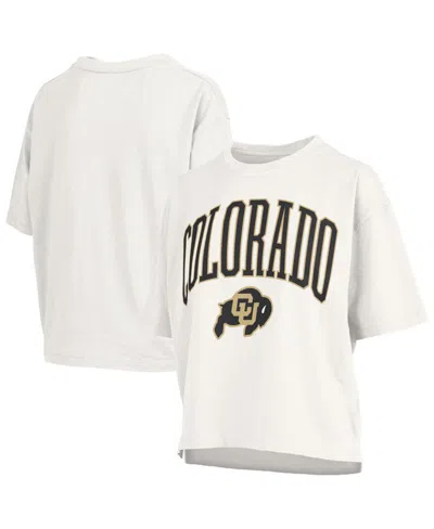Pressbox Women's White Colorado Buffaloes Nelson T-shirt