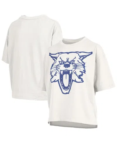 Pressbox Women's White Kentucky Wildcats Big Canvas Puff Castillo Motley Slub T-shirt