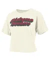 Pressbox Women's White Oklahoma Sooners Easy Team Name Waist-length T-shirt In Neutral
