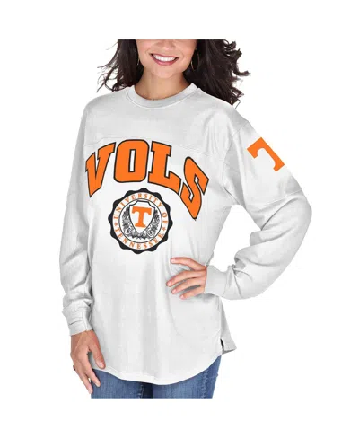 PRESSBOX WOMEN'S WHITE TENNESSEE VOLUNTEERS EDITH LONG SLEEVE T-SHIRT