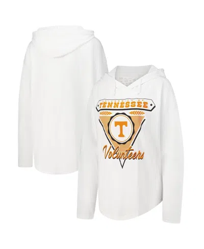 Pressbox Women's White Tennessee Volunteers San Bruno Hoodie Long Sleeve T-shirt