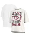 Pressbox Women's White Texas A&m Aggies Harmony Oversized T-shirt In White