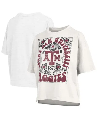 Pressbox Women's White Texas A&m Aggies Harmony Oversized T-shirt