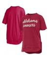 Pressbox Crimson Alabama Crimson Tide Poncho T-shirt In Red
