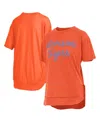 PRESSBOX WOMEN'SÂ ORANGE CLEMSON TIGERS PONCHO T-SHIRT