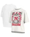 Pressbox White Nebraska Huskers Harmony Oversized T-shirt In White