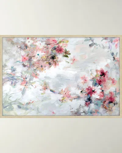 Prestige Arts Cascading Floral Giclee On Canvas In Multi
