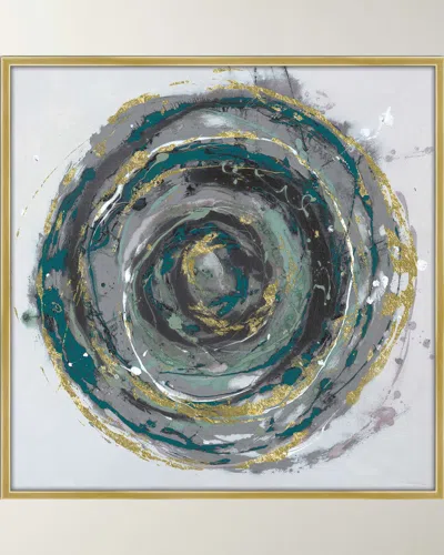 Prestige Arts Circular Motion Giclee On Canvas In Multi
