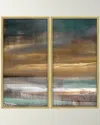 Prestige Arts Golden Hour Dyptic Giclee On Canvas In Multi
