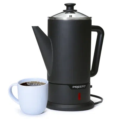 Presto 12 Cup Cordless Coffee Maker - Percolator In Black