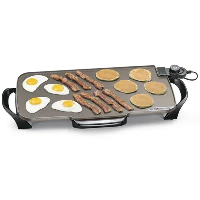 Presto 22" Ceramic Electric Griddle W/removable Handles - 07062