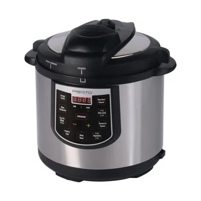 Presto 6 Qt Electric Pressure Cooker Plus - 02141 In Silver;black