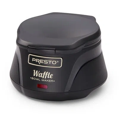 Presto Belgian Waffle Bowl Maker - 03500 In Black