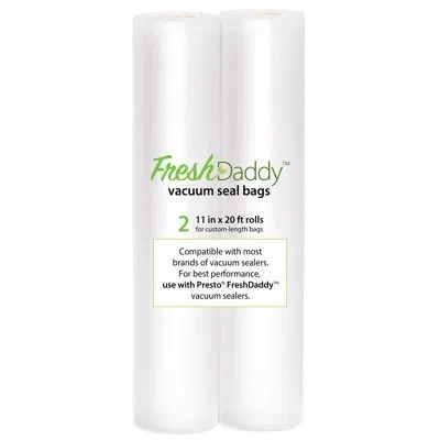 Presto Freshdaddy 11" X 20' Vacuum Seal Rolls In White