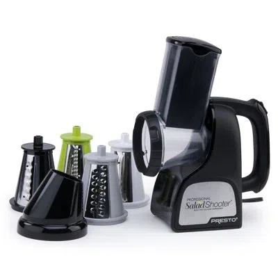 Presto Pro Saladshooter* Electric Slicer/shredder In Black