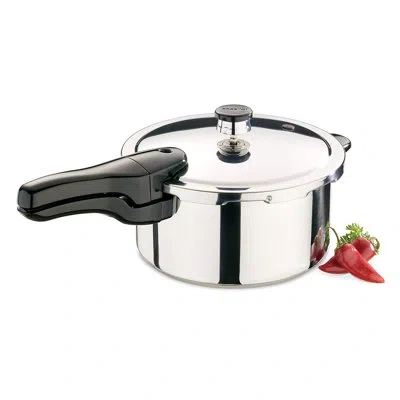 Presto Stainless Steel Pressure Cooker - 01341 In Chrome;black