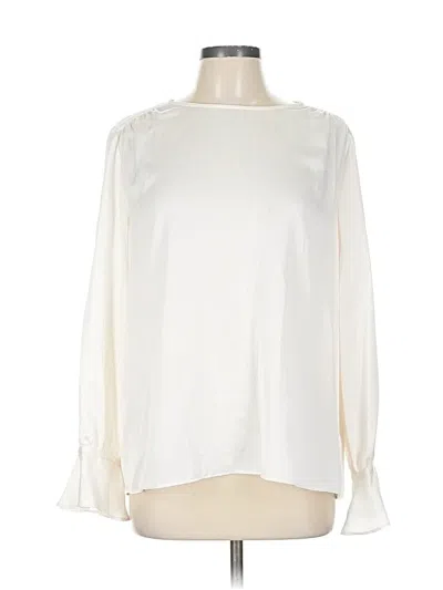 Pre-owned Preston & York 3/4 Sleeve Blouse In White