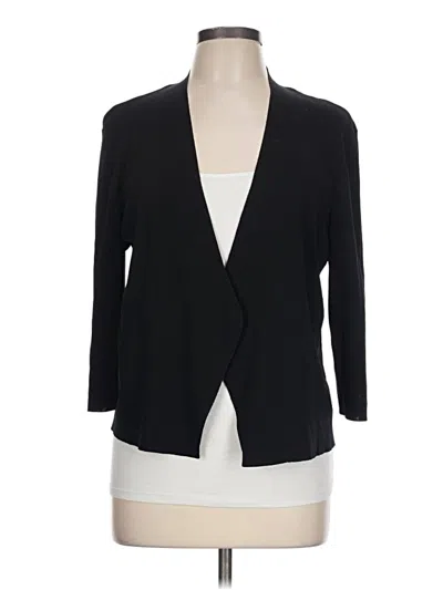 Pre-owned Preston & York Cardigan Sweater In Black