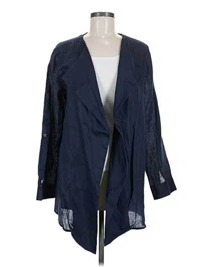 Pre-owned Preston & York Cardigan Sweater In Blue