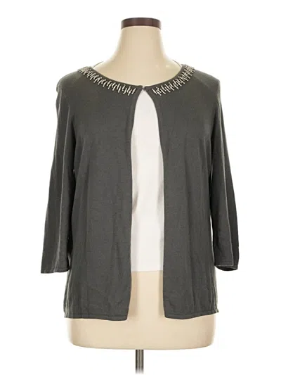 Pre-owned Preston & York Cardigan Sweater In Gray