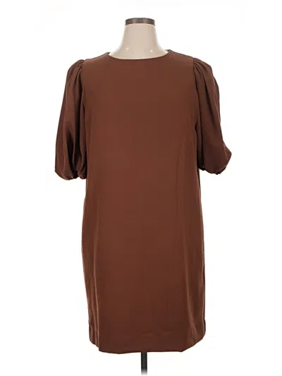 Pre-owned Preston & York Casual Dress In Brown